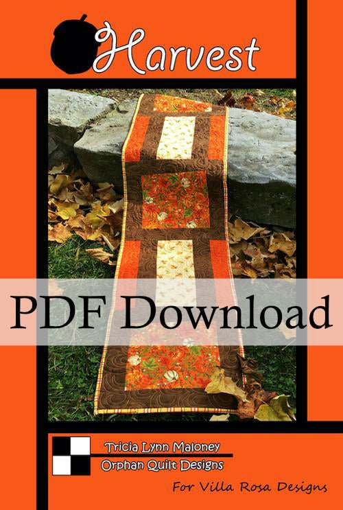 Harvest Table Runner Pattern by Orphan Quilt and Villa Rosa Designs (PDF Downloadable Version) - Jammin Threads