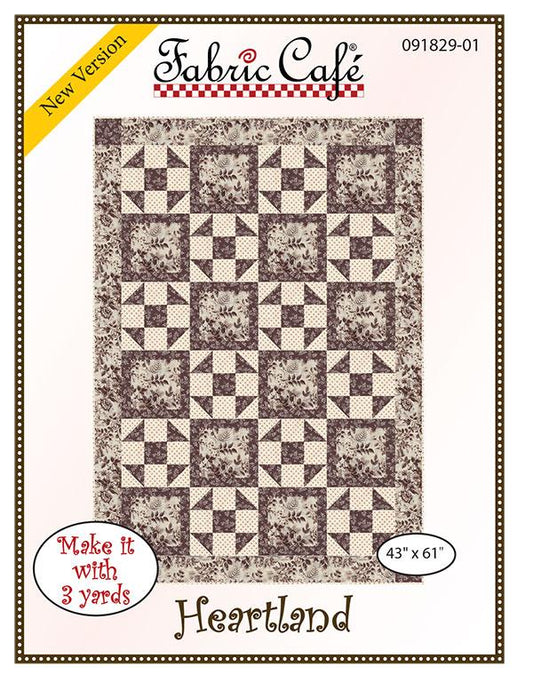 Heartland 3 Yard Quilt Pattern by Fabric Cafe - Jammin Threads