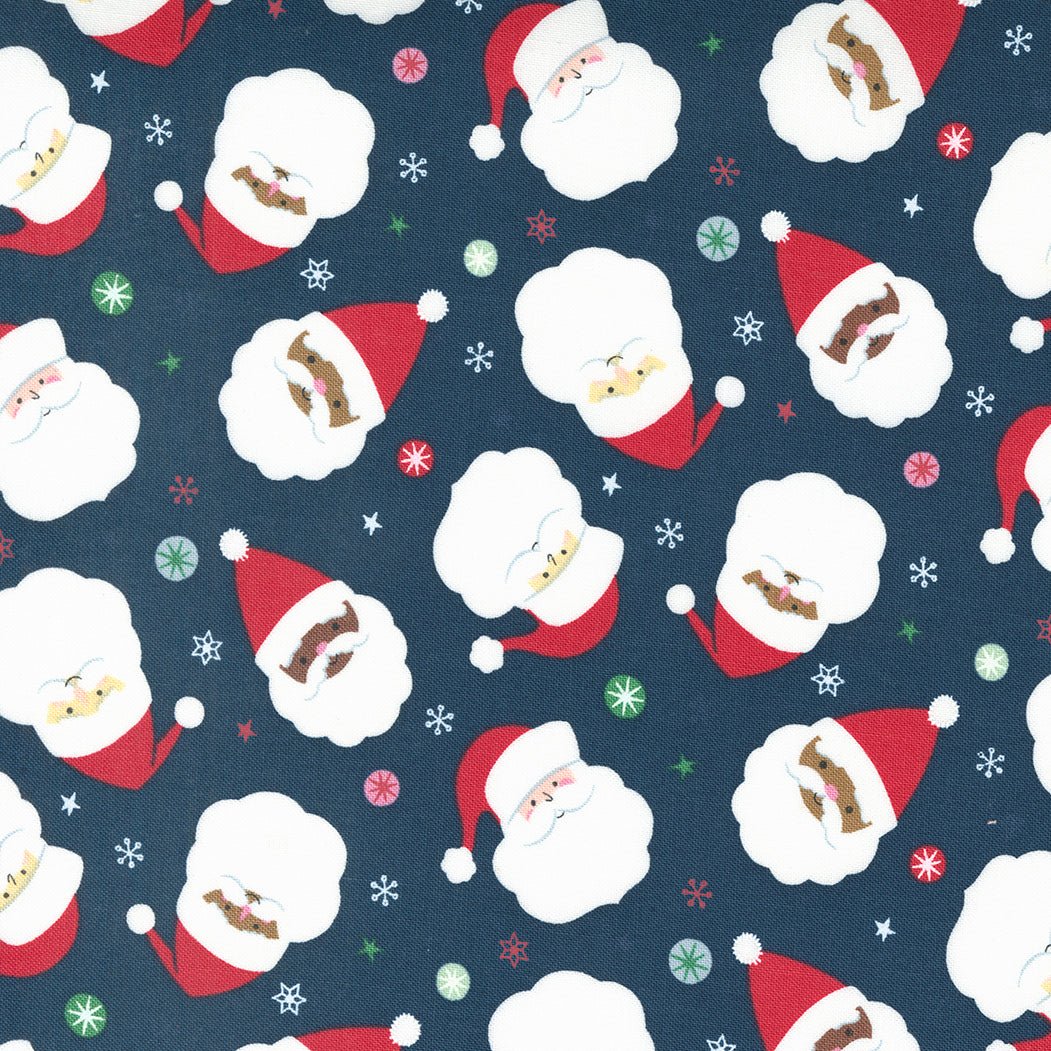 Hello Holidays Night Sky Navy Christmas Quilt Fabric by Abi Hall - Jammin Threads