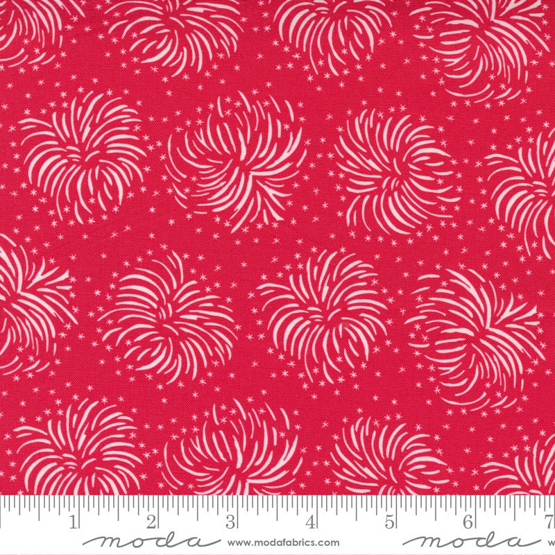 Holiday Americana Red Quilt Fabric by Stacy Iest Hsu 20761 12 - Jammin Threads