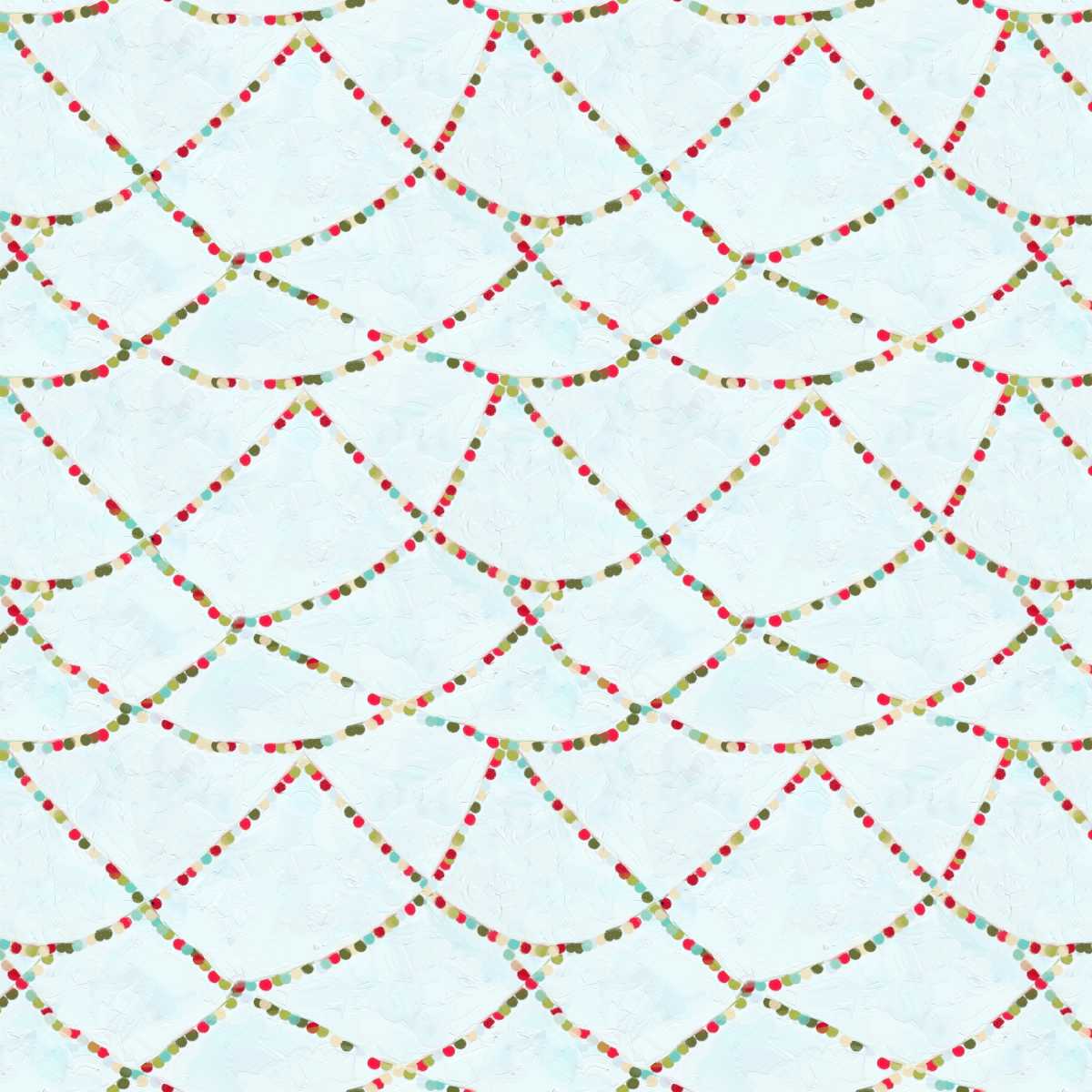 Holly Woods Christmas Quilt Fabric Hanging Lights 9243-17 Ice - Jammin Threads