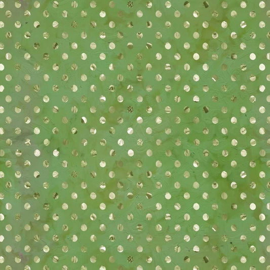 Holly Woods Christmas Quilt Fabric Shaded Dots 9238-64 Matcha - Jammin Threads