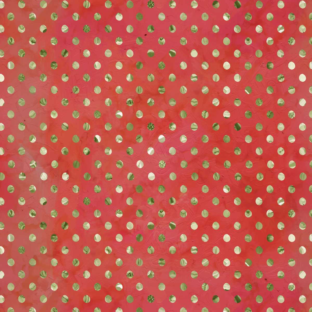 Holly Woods Christmas Quilt Fabric Shaded Dots 9238-83 Coral - Jammin Threads