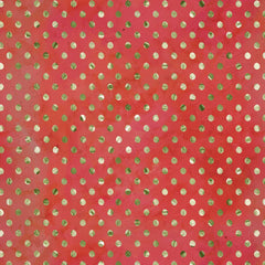 Holly Woods Christmas Quilt Fabric Shaded Dots 9238-83 Coral - Jammin Threads