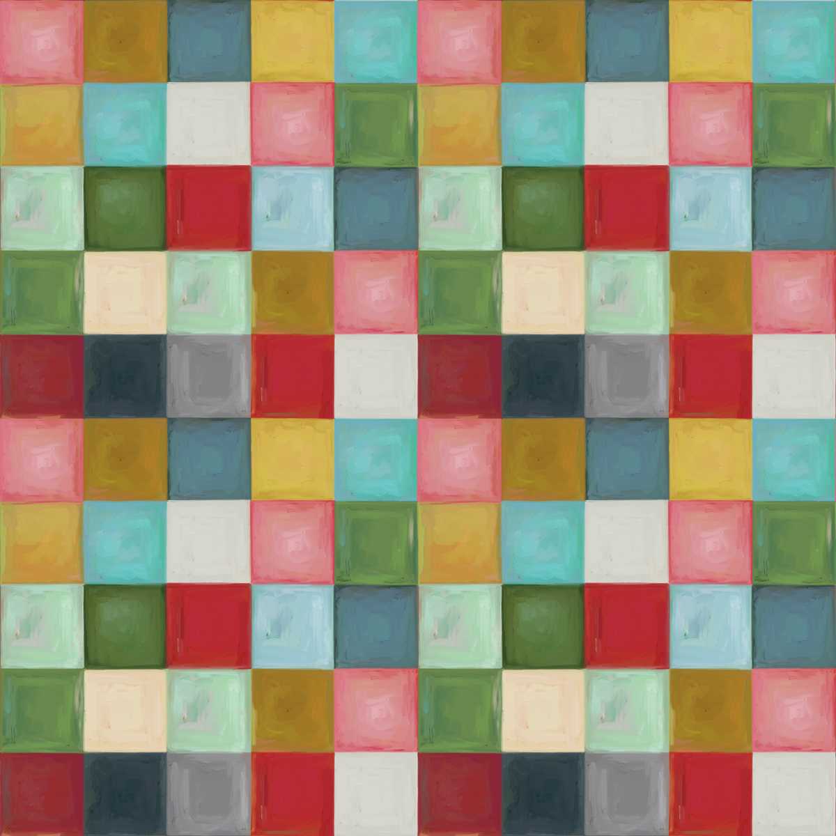 Holly Woods Christmas Quilt Fabric Tiny Squares 9244-107 Tertiary - Jammin Threads