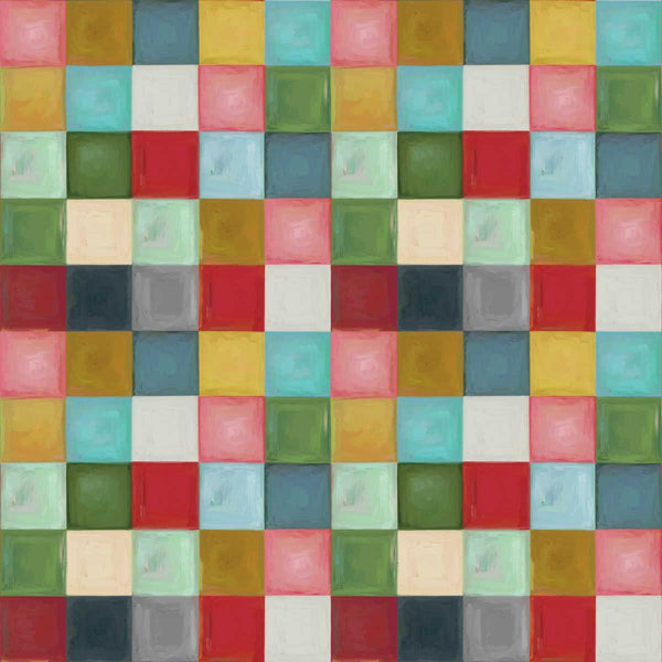 Holly Woods Christmas Quilt Fabric Tiny Squares 9244-107 Tertiary - Jammin Threads