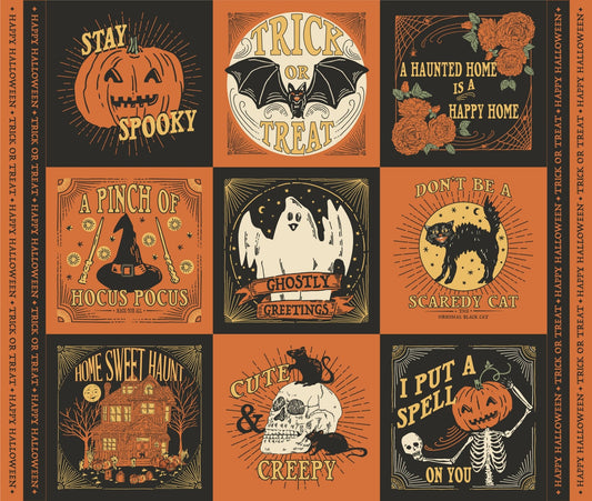 Home Sweet Haunt Halloween Craft Panel Multi by Stacy Iest Hsu for Moda Fabrics 20919 11 - Jammin Threads