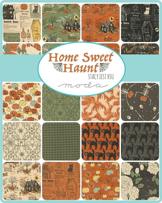 Home Sweet Haunt Halloween Quilt Fabric by Stacy Iest Hsu for Moda Fabrics MOSS 20917 15 - Jammin Threads
