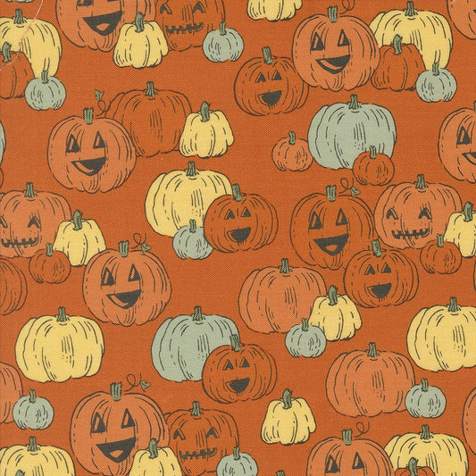 Home Sweet Haunt Halloween Quilt Fabric by Stacy Iest Hsu for Moda Fabrics RUST 20916 13 - Jammin Threads