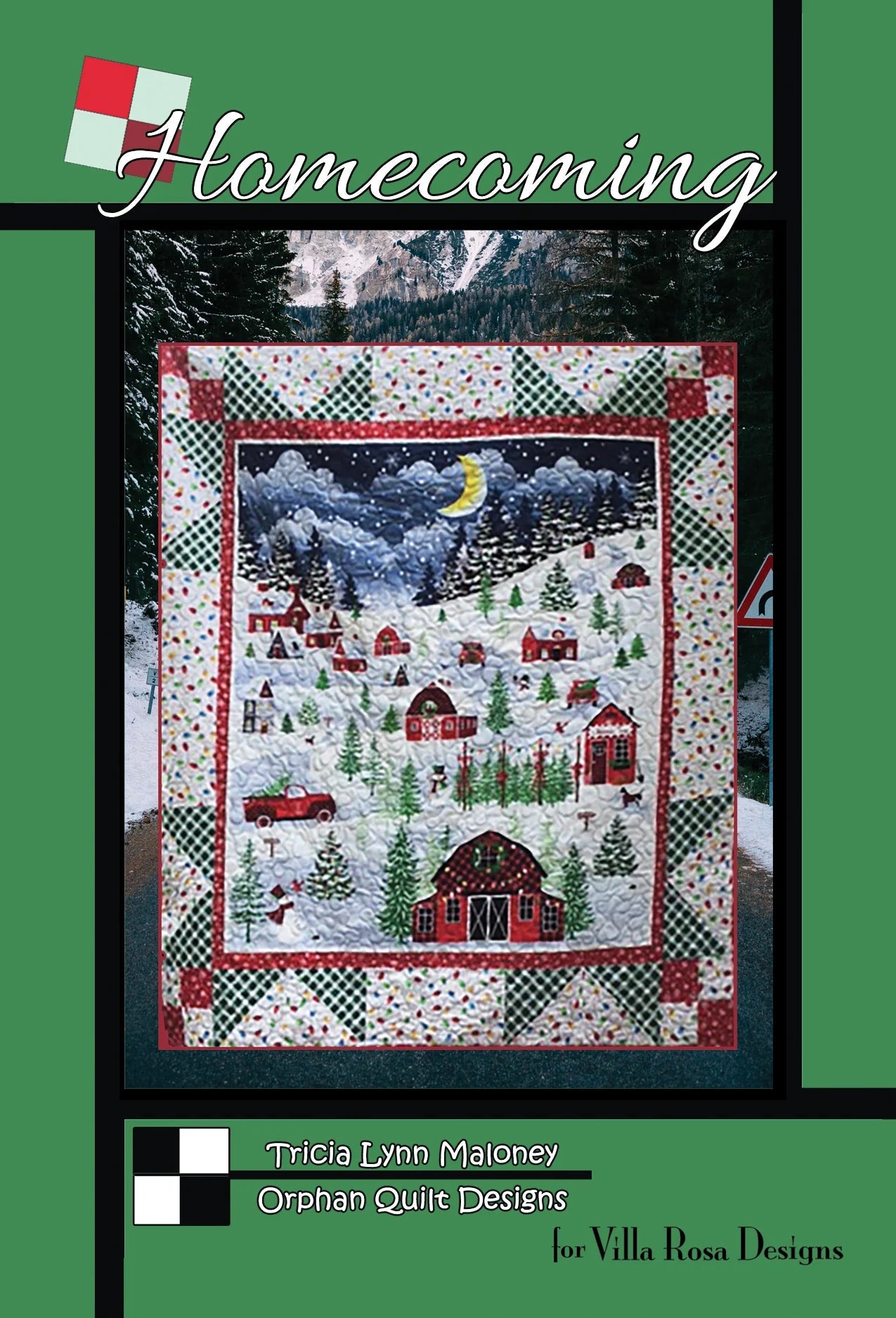 Homecoming Quilt Pattern by Orphan Quilt Designs for Villa Rosa Designs – Panel Quilt Pattern (PDF Download) - Jammin Threads