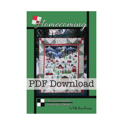Homecoming Quilt Pattern by Orphan Quilt Designs for Villa Rosa Designs – Panel Quilt Pattern (PDF Download) - Jammin Threads