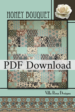 Honey Bouquet Quilt Pattern by Villa Rosa Designs. (PDF Version) - Jammin Threads