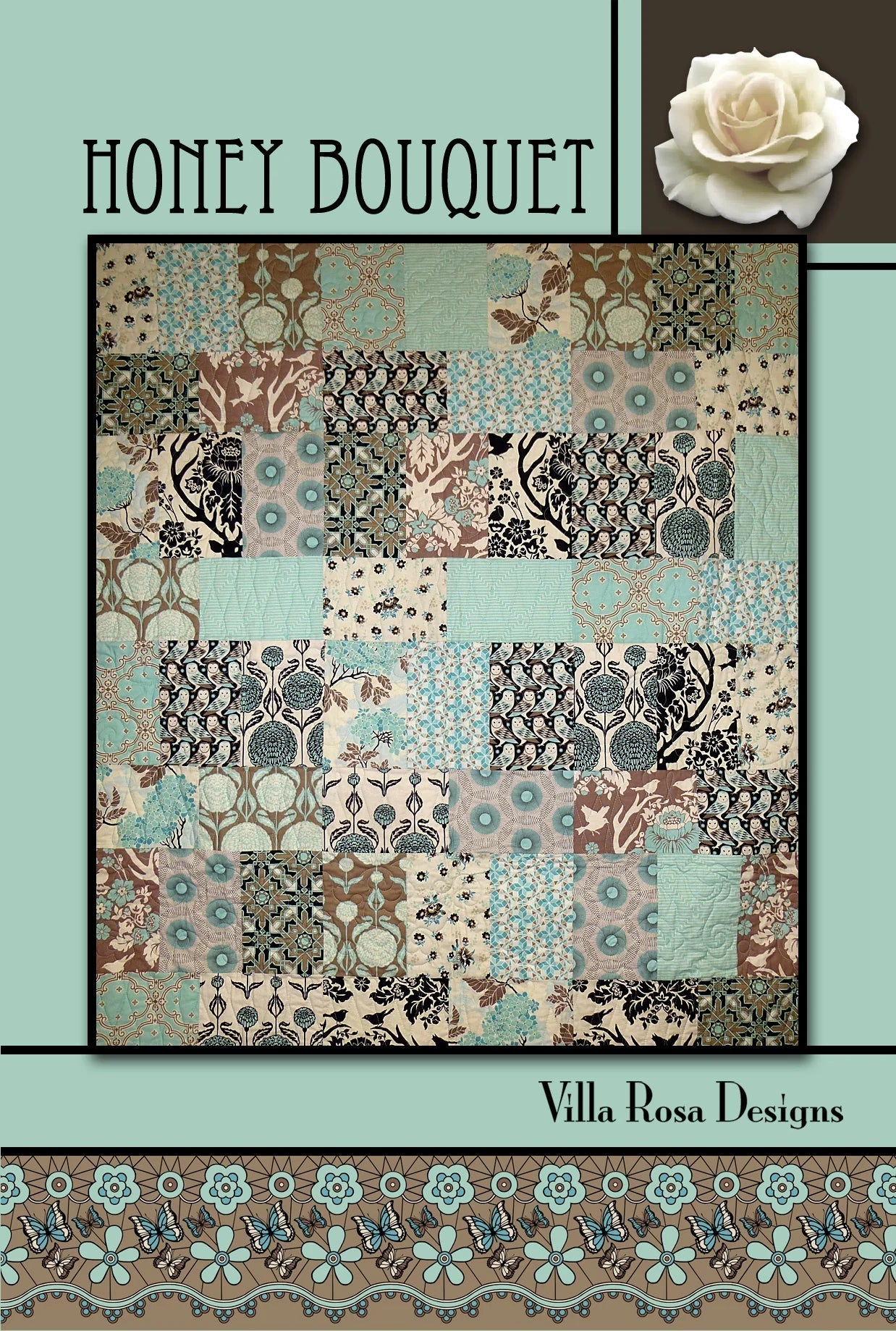 Honey Bouquet Quilt Pattern by Villa Rosa Designs. (PDF Version) - Jammin Threads