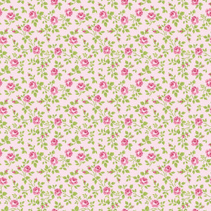 Hydrangeas in the Garden Quilt Fabric Tossed Floral Pink C16832 - PINK - Jammin Threads