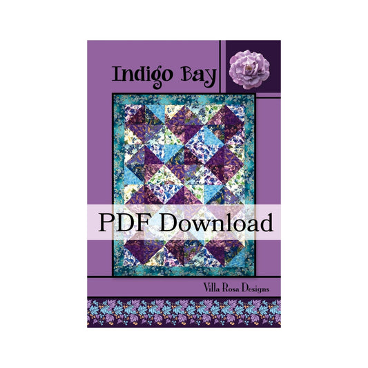 Indigo Bay Quilt Pattern by Villa Rosa Designs (PDF Download) - Jammin Threads