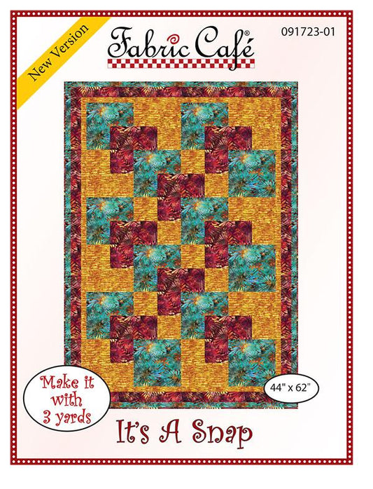 It's A Snap 3 Yard Quilt Pattern by Fabric Cafe - Jammin Threads