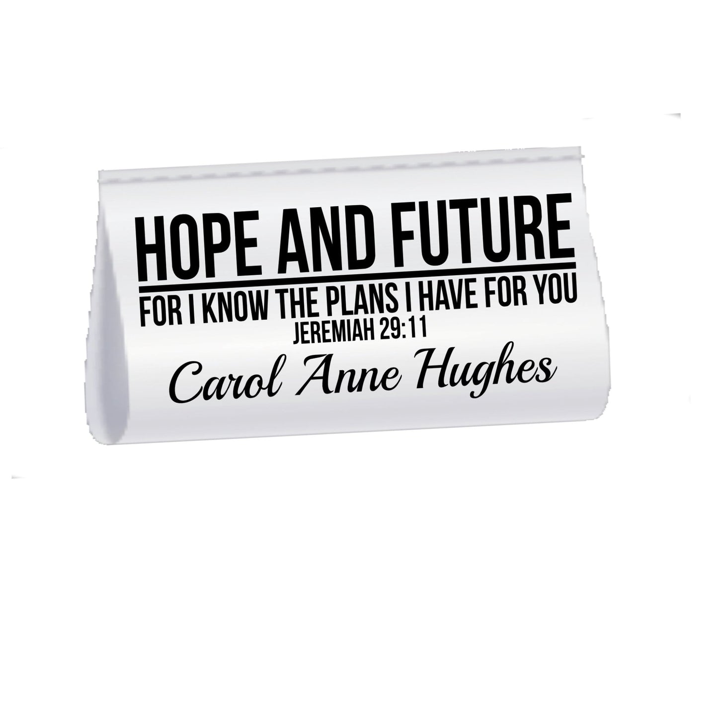 Jeremiah 29:11 Quilt Label – Hope & Future Satin Tag | Personalized Sew - In Label with Name | Christian Quilt Tag - Jammin Threads