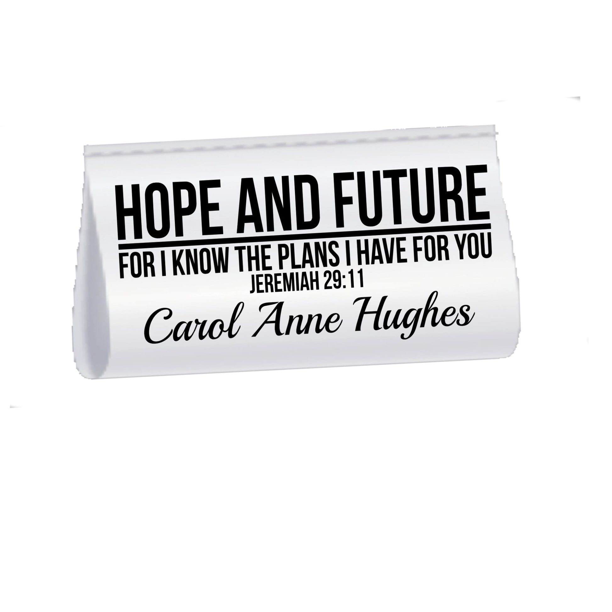 Jeremiah 29:11 Quilt Label – Hope & Future Satin Tag | Personalized Sew - In Label with Name | Christian Quilt Tag - Jammin Threads
