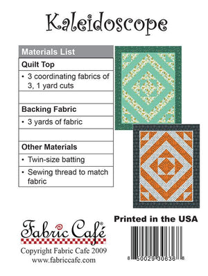 Kaleidoscope 3 Yard Quilt Pattern by Fabric Cafe - Jammin Threads