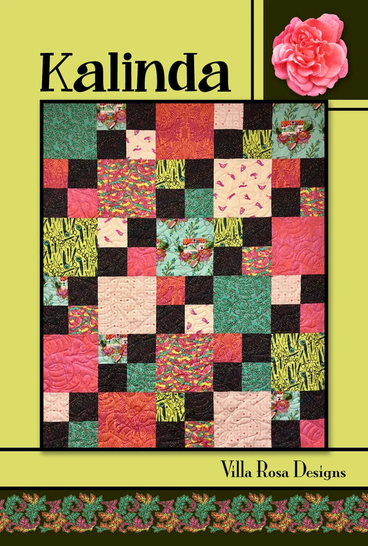 Kalinda Quilt Pattern by Villa Rosa Designs. Easy and Fat Quarter Friendly - Jammin Threads