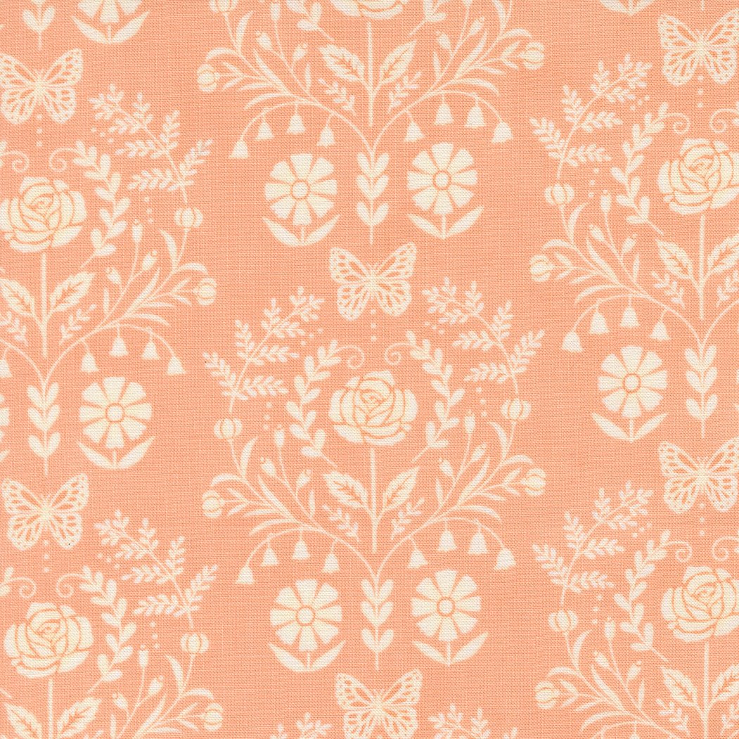 Kindness Quilt Fabric by Deb Strain Coral 56152 24 - Jammin Threads