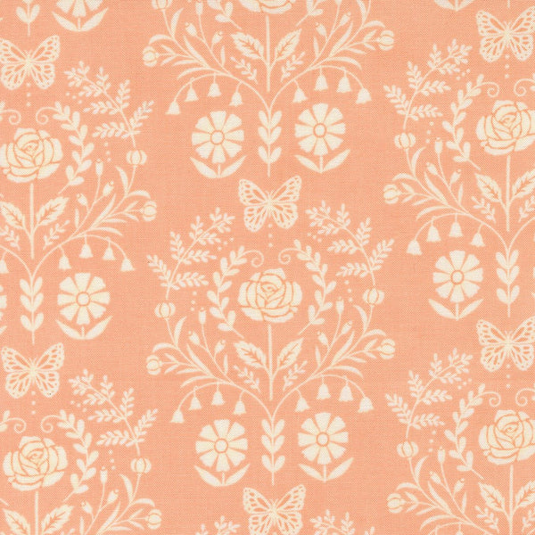 Kindness Quilt Fabric by Deb Strain Coral 56152 24 - Jammin Threads
