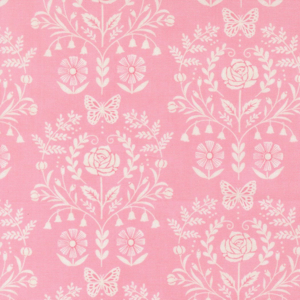 Kindness Quilt Fabric by Deb Strain Rose Pink 56152 27 - Jammin Threads