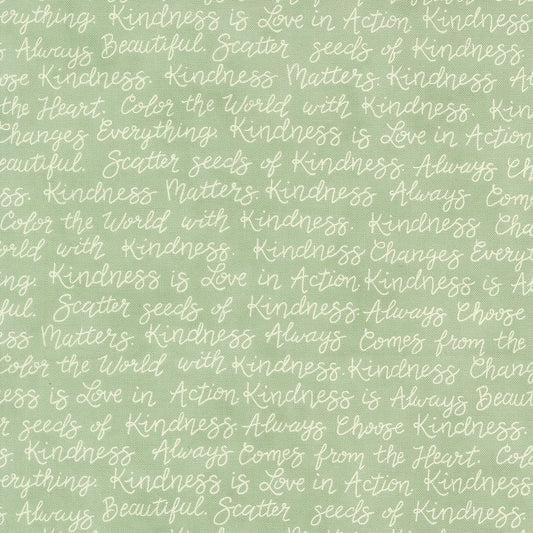 Kindness Quilt Fabric by Deb Strain Sage 56153 30 - Jammin Threads