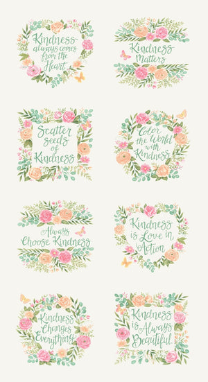 Kindness Quilt Panel by Deb Strain Dogwood 56157 11 - Jammin Threads