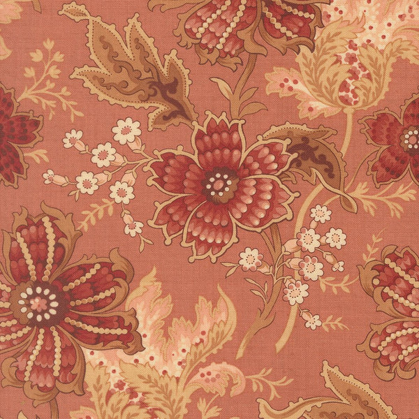 Le Jardin Rouge Quilt Fabric by French General Clay 36150 12 - Jammin Threads