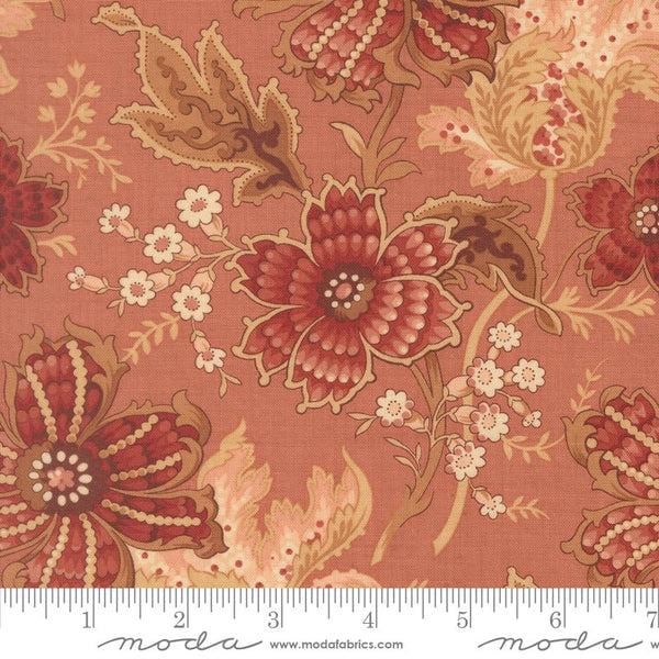 Le Jardin Rouge Quilt Fabric by French General Clay 36150 12 - Jammin Threads
