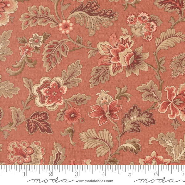 Le Jardin Rouge Quilt Fabric by French General Clay 36152 12 - Jammin Threads