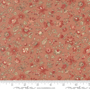 Le Jardin Rouge Quilt Fabric by French General Clay 36154 12 - Jammin Threads