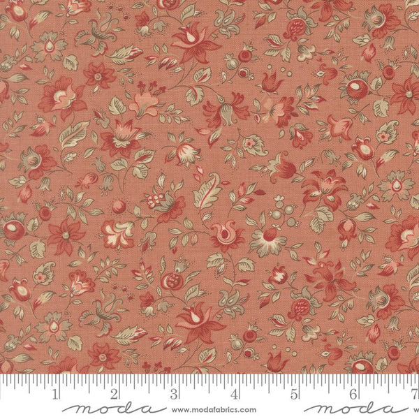 Le Jardin Rouge Quilt Fabric by French General Clay 36154 12 - Jammin Threads