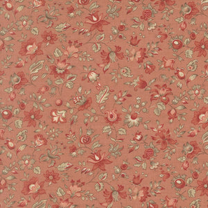 Le Jardin Rouge Quilt Fabric by French General Clay 36154 12 - Jammin Threads