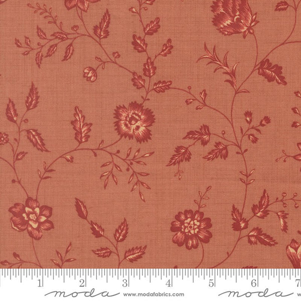 Le Jardin Rouge Quilt Fabric by French General Clay 36155 12 - Jammin Threads