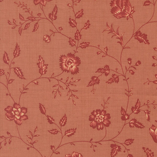 Le Jardin Rouge Quilt Fabric by French General Clay 36155 12 - Jammin Threads