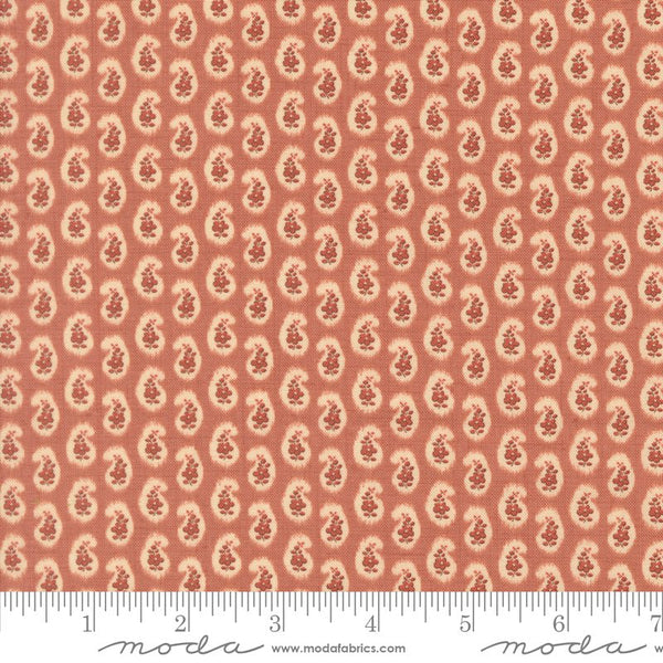 Le Jardin Rouge Quilt Fabric by French General Clay 36157 12 - Jammin Threads