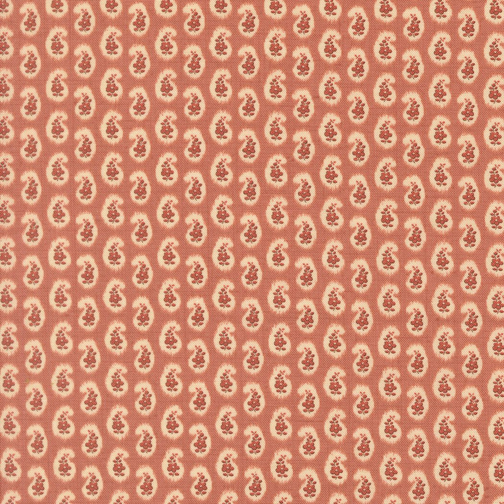 Le Jardin Rouge Quilt Fabric by French General Clay 36157 12 - Jammin Threads
