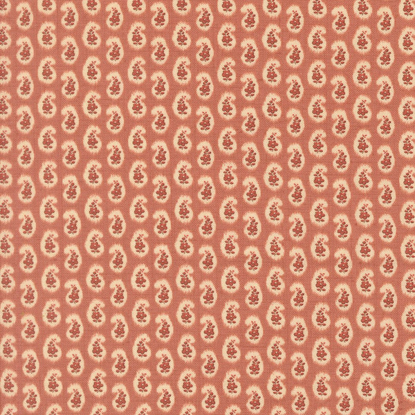 Le Jardin Rouge Quilt Fabric by French General Clay 36157 12 - Jammin Threads