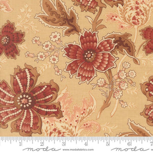 Le Jardin Rouge Quilt Fabric by French General Oyster 36150 15 - Jammin Threads