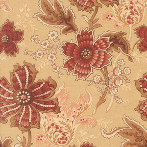 Le Jardin Rouge Quilt Fabric by French General Oyster 36150 15 - Jammin Threads