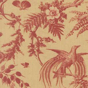 Le Jardin Rouge Quilt Fabric by French General Oyster 36151 15 - Jammin Threads