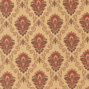 Le Jardin Rouge Quilt Fabric by French General Oyster 36153 15 - Jammin Threads