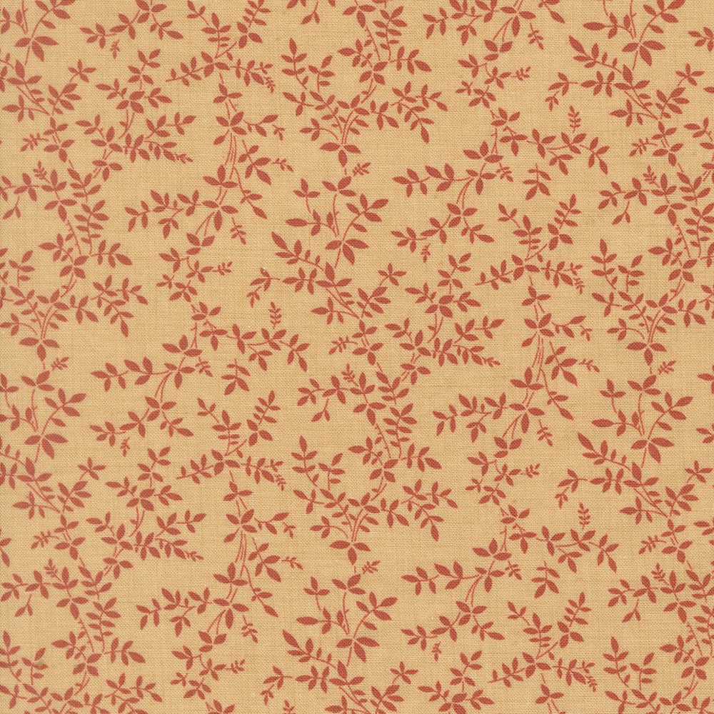 Le Jardin Rouge Quilt Fabric by French General Oyster 36156 17 - Jammin Threads