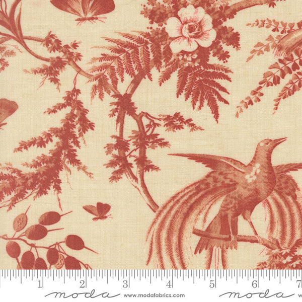Le Jardin Rouge Quilt Fabric by French General Pearl 36151 14 - Jammin Threads