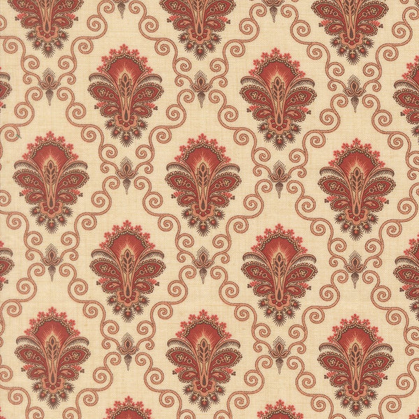 Le Jardin Rouge Quilt Fabric by French General Pearl 36153 14 - Jammin Threads