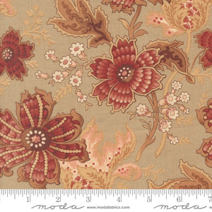 Le Jardin Rouge Quilt Fabric by French General Roche 36150 13 - Jammin Threads