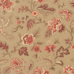 Le Jardin Rouge Quilt Fabric by French General Roche 36152 13 - Jammin Threads