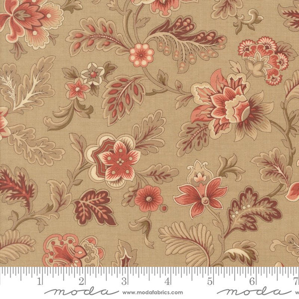 Le Jardin Rouge Quilt Fabric by French General Roche 36152 13 - Jammin Threads